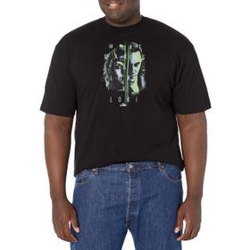 Marvel Big & Tall Loki Sylvie Portre Üst Kısa Kollu Siyah Erkek T-shirt