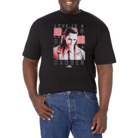Marvel Big & Tall Loki Üst Kısa Kollu Siyah Erkek T-shirt