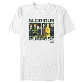 Marvel Big & Tall Loki Variant Takım Üst Kısa Kollu Beyaz Erkek T-shirt