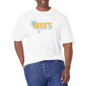 Marvel Big & Tall Midtown School of Science Üst Kısa Kollu Beyaz Erkek T-shirt