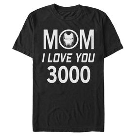 Marvel Big & Tall Mom 3000 Üst Kısa Kollu Siyah Erkek T-shirt
