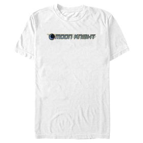 Marvel Big & Tall Moon Knight Logolu Üst Kısa Kollu Beyaz Erkek T-shirt