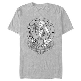 Marvel Big & Tall Moon Knight Scarab Üst Kısa Kollu Athletic Heather Erkek T-shirt