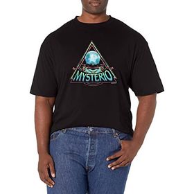 Marvel Big & Tall Mysterio Üçgen Üst Kısa Kollu Siyah Erkek T-shirt