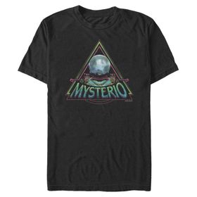 Marvel Big & Tall Mysterio Üçgen Üst Kısa Kollu Siyah Erkek T-shirt
