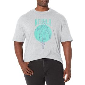 Marvel Big & Tall Nebula Simplicity Üst Kısa Kollu Athletic Heather Erkek T-shirt