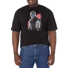 Marvel Big & Tall Nebula Tag Üst Kısa Kollu Siyah Erkek T-shirt