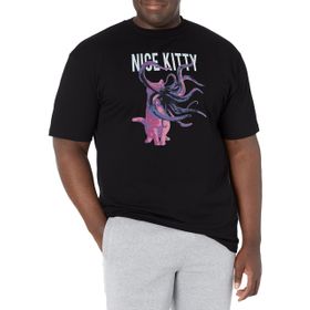 Marvel Big & Tall Nice Goose Üst Kısa Kollu Siyah Erkek T-shirt