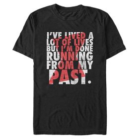 Marvel Big & Tall Past Üst Kısa Kollu Siyah Erkek T-shirt