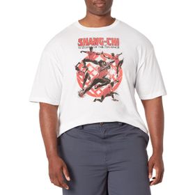 Marvel Big & Tall Shang-chi Crane Fist Empi Kata Üst Kısa Kollu Beyaz Erkek T-shirt