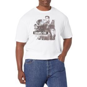 Marvel Big & Tall Shang-chi Dad Rings Üst Kısa Kollu Beyaz Erkek T-shirt