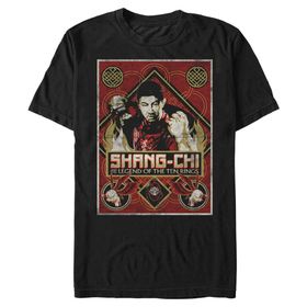 Marvel Big & Tall Shang-chi Defiance Üst Kısa Kollu Siyah Erkek T-shirt