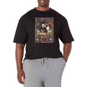 Marvel Big & Tall Shang-chi Defiance Üst Kısa Kollu Siyah Erkek T-shirt