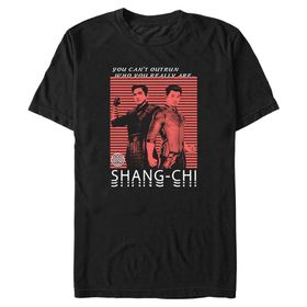 Marvel Big & Tall Shang-chi Family Heroes Black Erkek T-shirt