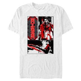 Marvel Big & Tall Shang-chi Foot Way Üst Kısa Kollu Beyaz Erkek T-shirt