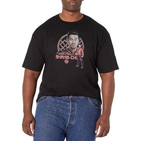 Marvel Big & Tall Shang-chi Hero Üst Kısa Kollu Siyah Erkek T-shirt