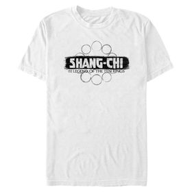 Marvel Big & Tall Shang-chi Logolu Üst Kısa Kollu Beyaz Erkek T-shirt
