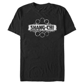 Marvel Big & Tall Shang-chi Logolu Üst Kısa Kollu Siyah Erkek T-shirt