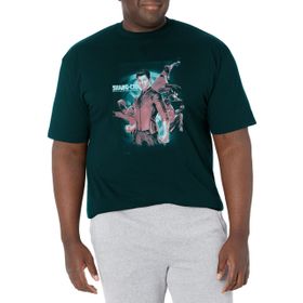 Marvel Big & Tall Shang-chi Move List Üst Kısa Kollu Siyah Erkek T-shirt