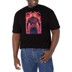 Marvel Big & Tall Shang Chi Poster Üst Kısa Kollu Siyah Erkek T-shirt