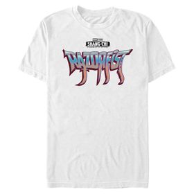Marvel Big & Tall Shang-chi Razorfist Logo Üst Kısa Kollu Beyaz Erkek T-shirt