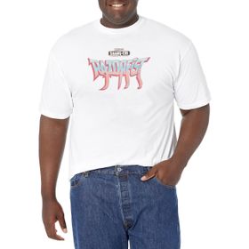 Marvel Big & Tall Shang-chi Razorfist Logo Üst Kısa Kollu Beyaz Erkek T-shirt