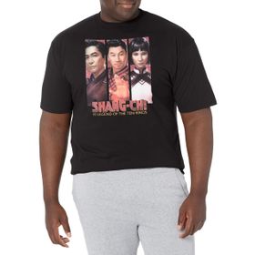 Marvel Big & Tall Shang-chi the Family Üst Kısa Kollu Siyah Erkek T-shirt