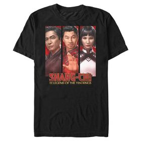 Marvel Big & Tall Shang-chi the Family Üst Kısa Kollu Siyah Erkek T-shirt