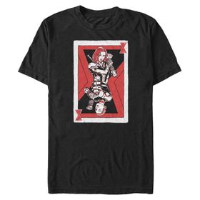 Marvel Big & Tall Sister Card Üst Kısa Kollu Siyah Erkek T-shirt