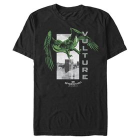 Marvel Big & Tall Soaring Vulture Üst Kısa Kollu Siyah Erkek T-shirt