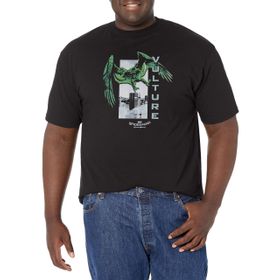 Marvel Big & Tall Soaring Vulture Üst Kısa Kollu Siyah Erkek T-shirt