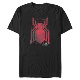 Marvel Big & Tall Spider Bro Black Erkek T-shirt