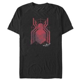 Marvel Big & Tall Spider Bro Black Erkek T-shirt