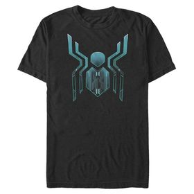 Marvel Big & Tall Spider Logo Far Black Erkek T-shirt