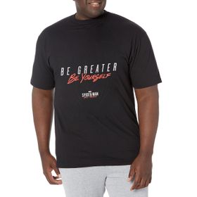 Marvel Big & Tall Spider-Man: Miles Morales Be Greater Be Yourself Black Erkek T-shirt