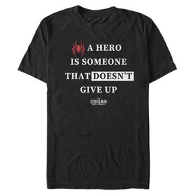 Marvel Big & Tall Spider-Man: Miles Morales Hero Metin Black Erkek T-shirt