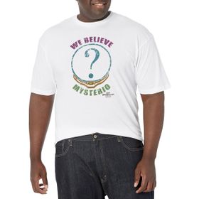 Marvel Big & Tall Spider-Man: No Way Home Believe Mysterio 2 Üst Kısa Kollu Beyaz Erkek T-shirt