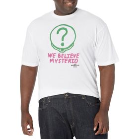 Marvel Big & Tall Spider-Man: No Way Home Believe Mysterio 3 Üst Kısa Kollu Beyaz Erkek T-shirt