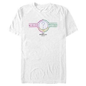 Marvel Big & Tall Spider-Man: No Way Home Believe Mysterio 4 Üst Kısa Kollu Beyaz Erkek T-shirt