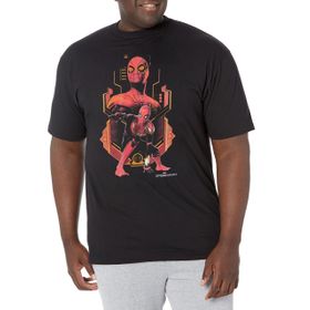 Marvel Big & Tall Spider-Man: No Way Home Entegre Takım Black Erkek T-shirt