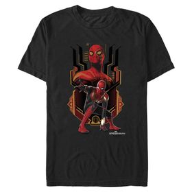Marvel Big & Tall Spider-Man: No Way Home Entegre Takım Black Erkek T-shirt