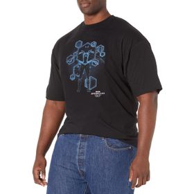 Marvel Big & Tall Spider-Man: No Way Home Mavi Baskılı Hazır Black Erkek T-shirt