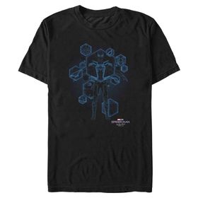 Marvel Big & Tall Spider-Man: No Way Home Mavi Baskılı Hazır Black Erkek T-shirt