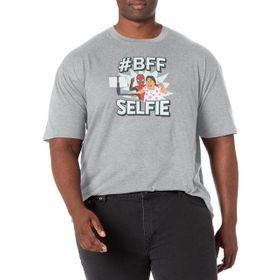 Marvel Big & Tall Spider Selfie Üst Kısa Kollu Athletic Heather Erkek T-shirt