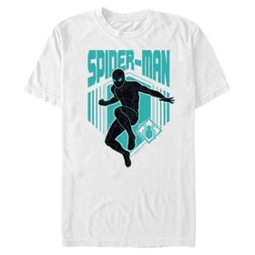 Marvel Big & Tall Spider Stealth Üst Kısa Kollu Beyaz Erkek T-shirt