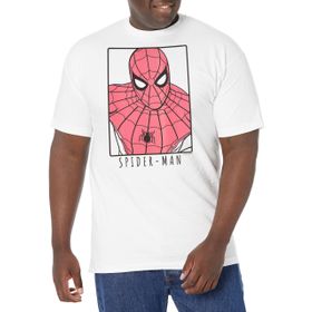 Marvel Big & Tall Spidey Üst Kısa Kollu Siyah Erkek T-shirt
