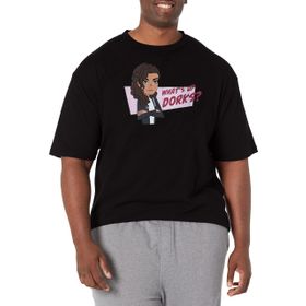 Marvel Big & Tall Sup Dorks Üst Kısa Kollu Siyah Erkek T-shirt