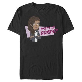 Marvel Big & Tall Sup Dorks Üst Kısa Kollu Siyah Erkek T-shirt