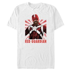Marvel Big & Tall Super Soldier Guardian Üst Kısa Kollu Beyaz Erkek T-shirt