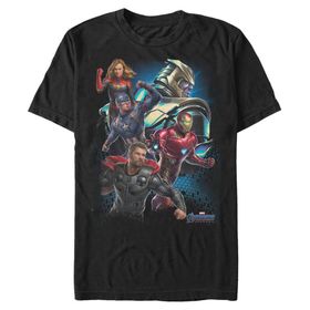 Marvel Big & Tall Thanos Enemies Üst Kısa Kollu Siyah Erkek T-shirt
